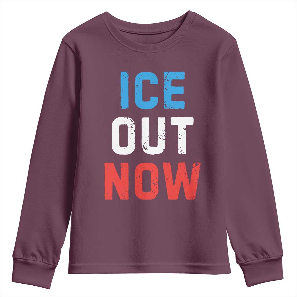 Ice Out Youth Sweatshirt Minneapolis Resist ICE Immigration Rights Protest