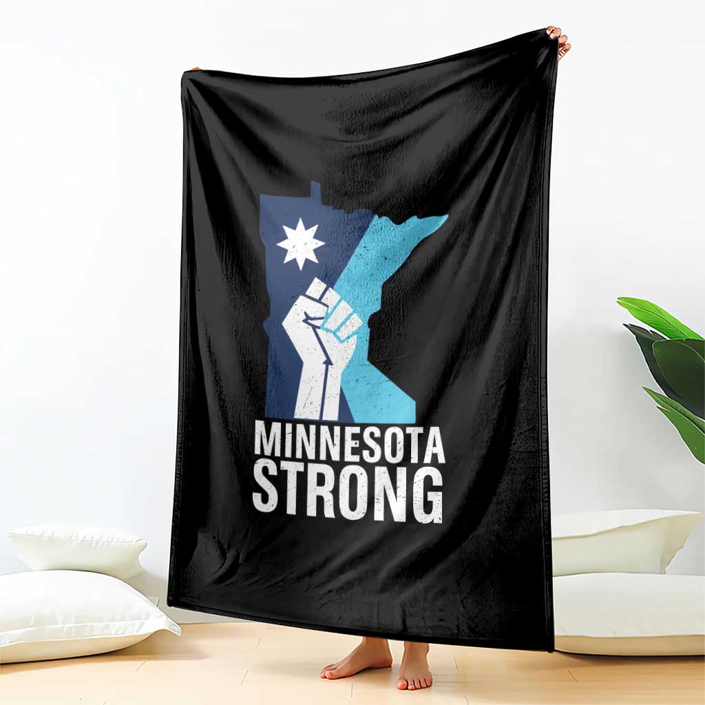 Minnesota Strong Throw Blanket Minneapolis Resist ICE Immigration Human Rights Protest