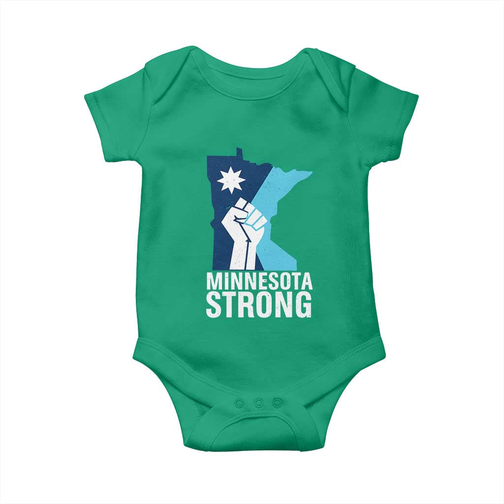 Minnesota Strong Baby Onesie Minneapolis Resist ICE Immigration Human Rights Protest