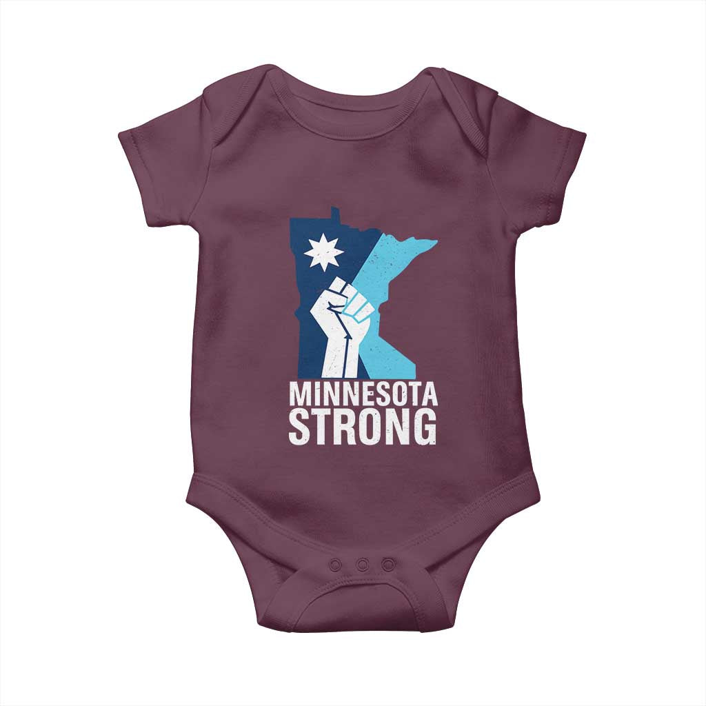 Minnesota Strong Baby Onesie Minneapolis Resist ICE Immigration Human Rights Protest