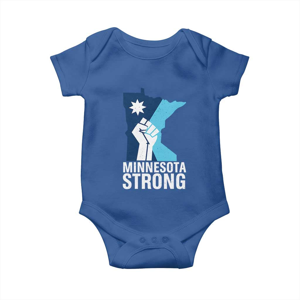 Minnesota Strong Baby Onesie Minneapolis Resist ICE Immigration Human Rights Protest