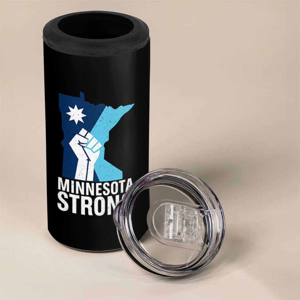 Minnesota Strong 4 in 1 Can Cooler Tumbler Minneapolis Resist ICE Immigration Human Rights Protest