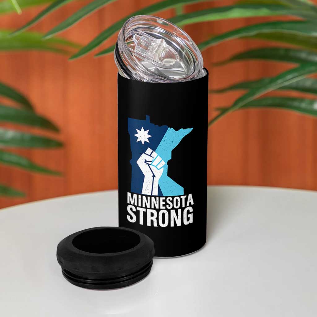 Minnesota Strong 4 in 1 Can Cooler Tumbler Minneapolis Resist ICE Immigration Human Rights Protest