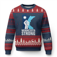 Minnesota Strong Ugly Christmas Sweater Minneapolis Resist ICE Immigration Human Rights Protest