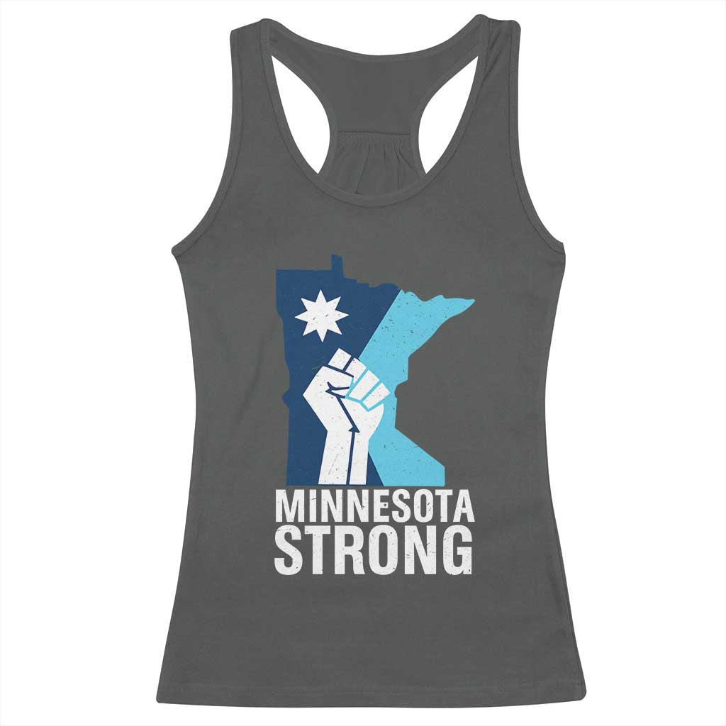 Minnesota Strong Racerback Tank Top Minneapolis Resist ICE Immigration Human Rights Protest
