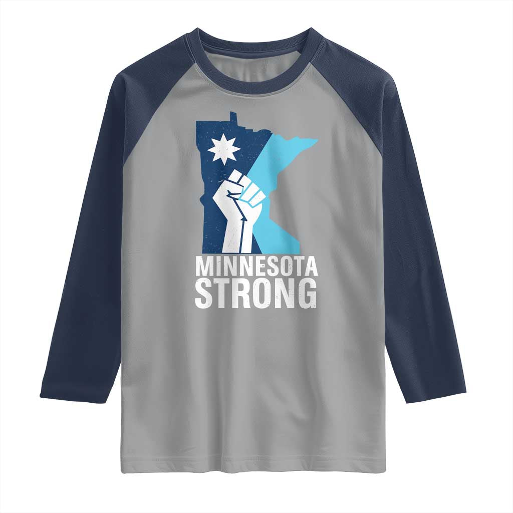 Minnesota Strong Raglan Shirt Minneapolis Resist ICE Immigration Human Rights Protest