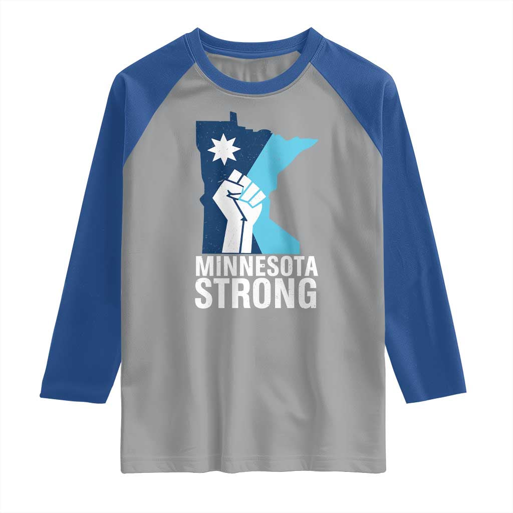 Minnesota Strong Raglan Shirt Minneapolis Resist ICE Immigration Human Rights Protest