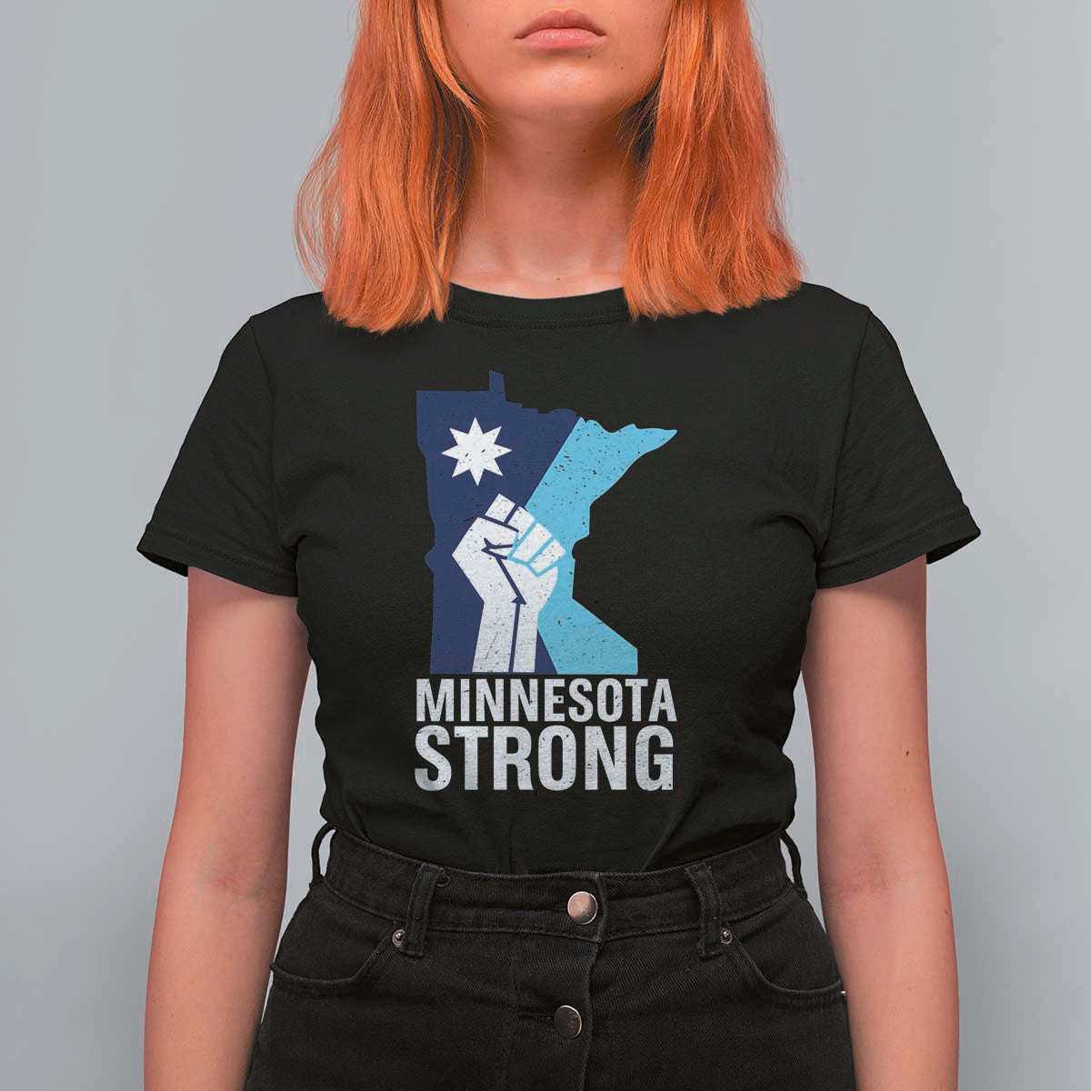 Minnesota Strong T Shirt For Women Minneapolis Resist ICE Immigration Human Rights Protest