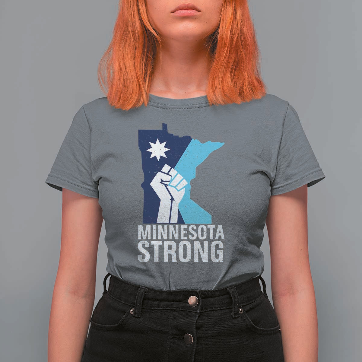Minnesota Strong T Shirt For Women Minneapolis Resist ICE Immigration Human Rights Protest