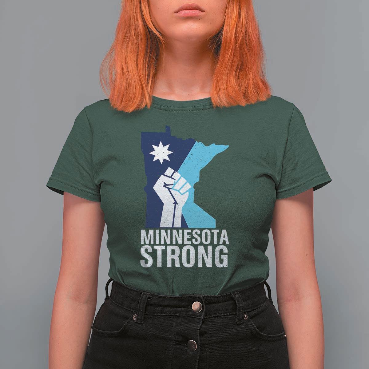 Minnesota Strong T Shirt For Women Minneapolis Resist ICE Immigration Human Rights Protest