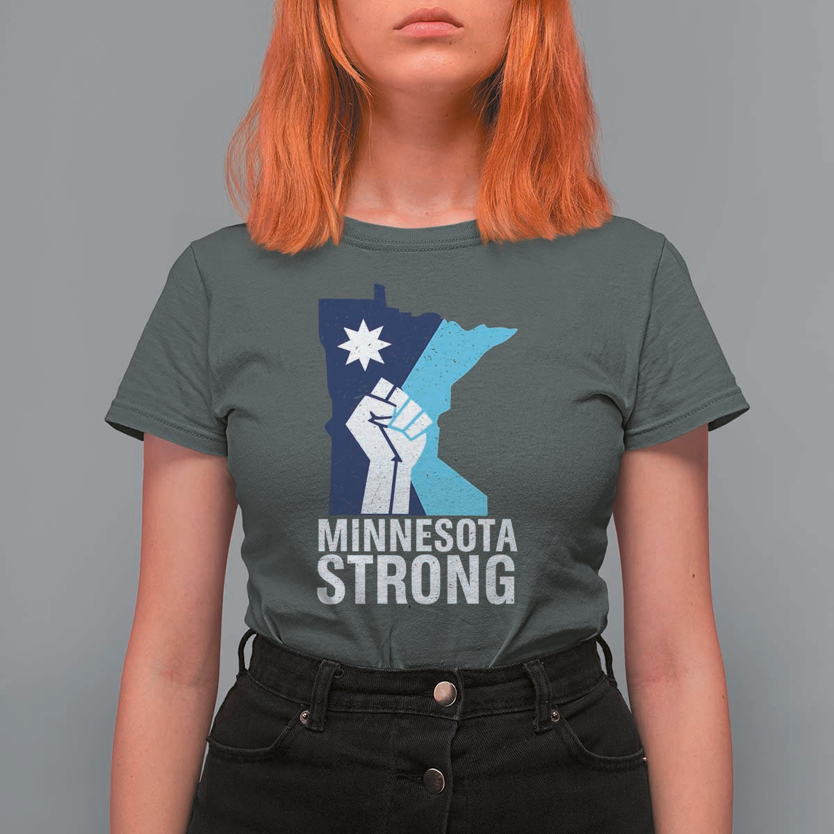 Minnesota Strong T Shirt For Women Minneapolis Resist ICE Immigration Human Rights Protest