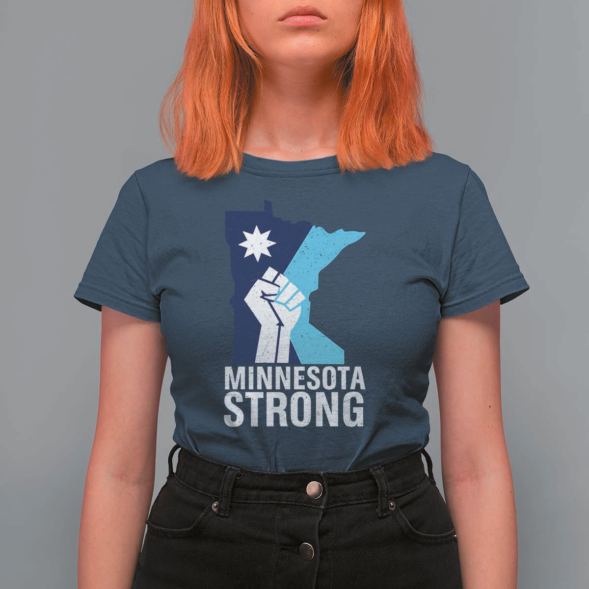 Minnesota Strong T Shirt For Women Minneapolis Resist ICE Immigration Human Rights Protest