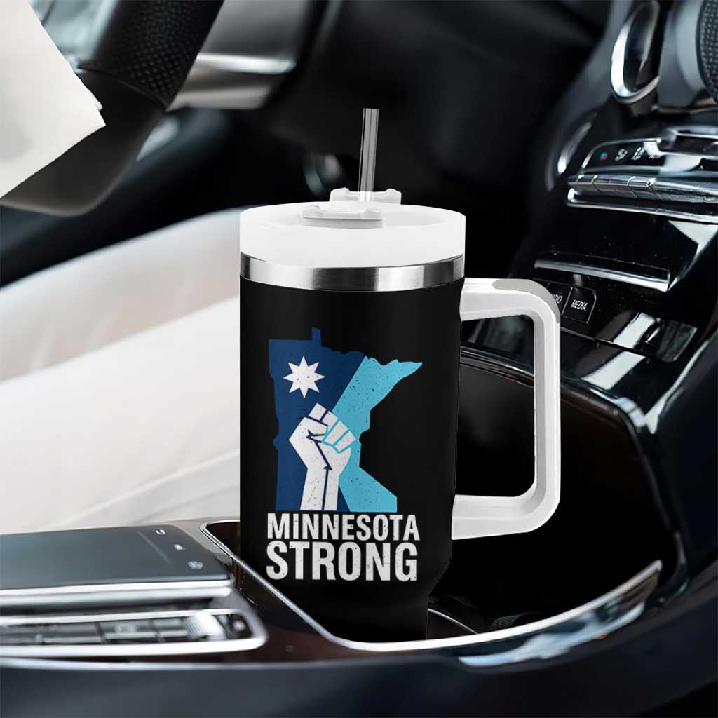 Minnesota Strong Tumbler With Handle Minneapolis Resist ICE Immigration Human Rights Protest