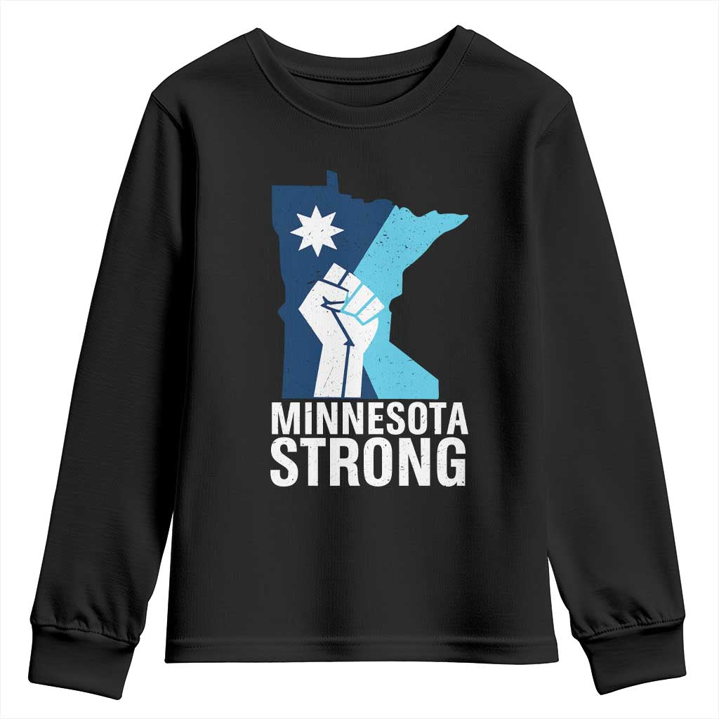 Minnesota Strong Youth Sweatshirt Minneapolis Resist ICE Immigration Human Rights Protest