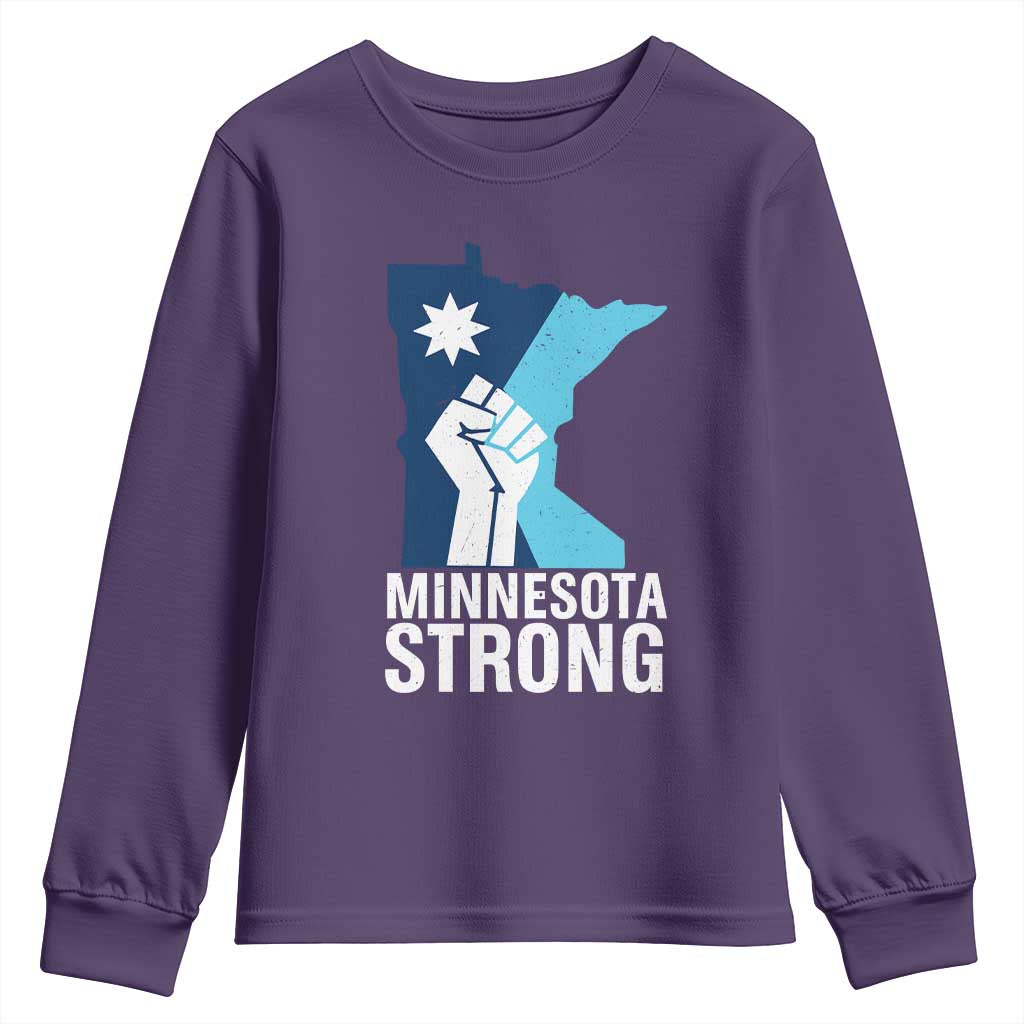 Minnesota Strong Youth Sweatshirt Minneapolis Resist ICE Immigration Human Rights Protest