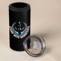 Minnesota Strong 4 in 1 Can Cooler Tumbler Stand With Minnesota Anti ICE Immigration Rights Protest