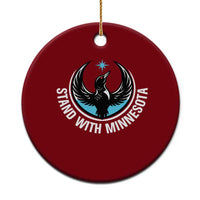 Minnesota Strong Ceramic Ornament Stand With Minnesota Anti ICE Immigration Rights Protest