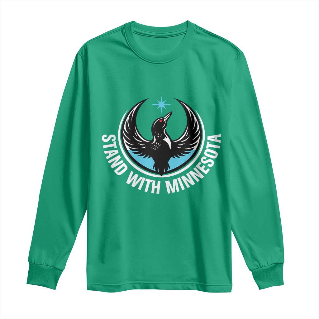 Minnesota Strong Long Sleeve Shirt Stand With Minnesota Anti ICE Immigration Rights Protest