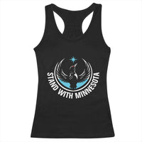 Minnesota Strong Racerback Tank Top Stand With Minnesota Anti ICE Immigration Rights Protest