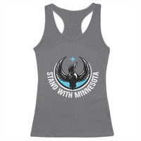 Minnesota Strong Racerback Tank Top Stand With Minnesota Anti ICE Immigration Rights Protest