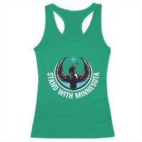 Minnesota Strong Racerback Tank Top Stand With Minnesota Anti ICE Immigration Rights Protest
