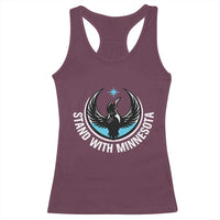 Minnesota Strong Racerback Tank Top Stand With Minnesota Anti ICE Immigration Rights Protest