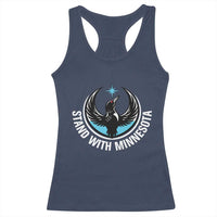 Minnesota Strong Racerback Tank Top Stand With Minnesota Anti ICE Immigration Rights Protest