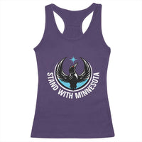 Minnesota Strong Racerback Tank Top Stand With Minnesota Anti ICE Immigration Rights Protest