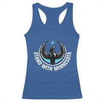 Minnesota Strong Racerback Tank Top Stand With Minnesota Anti ICE Immigration Rights Protest