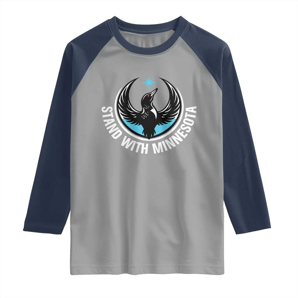 Minnesota Strong Raglan Shirt Stand With Minnesota Anti ICE Immigration Rights Protest