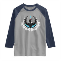 Minnesota Strong Raglan Shirt Stand With Minnesota Anti ICE Immigration Rights Protest