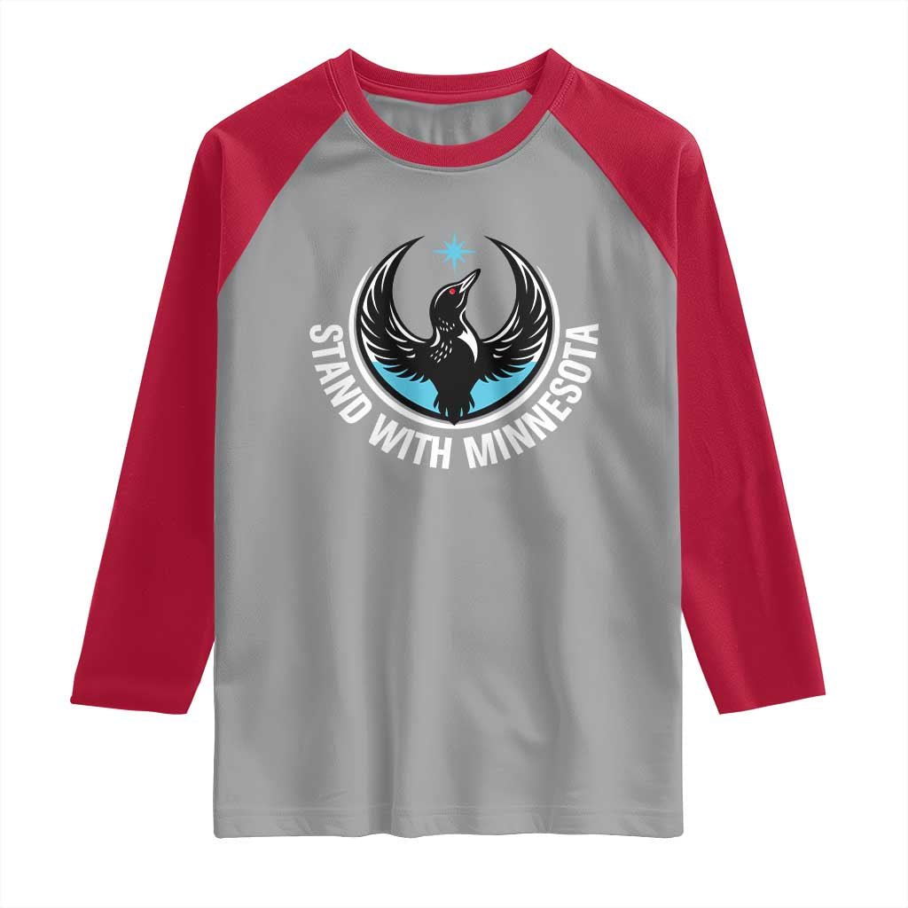 Minnesota Strong Raglan Shirt Stand With Minnesota Anti ICE Immigration Rights Protest