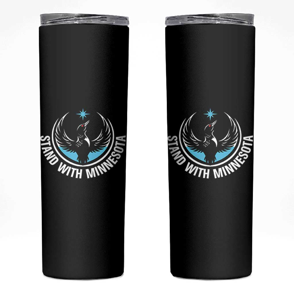 Minnesota Strong Skinny Tumbler Stand With Minnesota Anti ICE Immigration Rights Protest