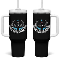 Minnesota Strong Tumbler With Handle Stand With Minnesota Anti ICE Immigration Rights Protest