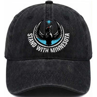 Minnesota Strong Washed Cotton Baseball Cap Stand With Minnesota Anti ICE Immigration Rights Protest