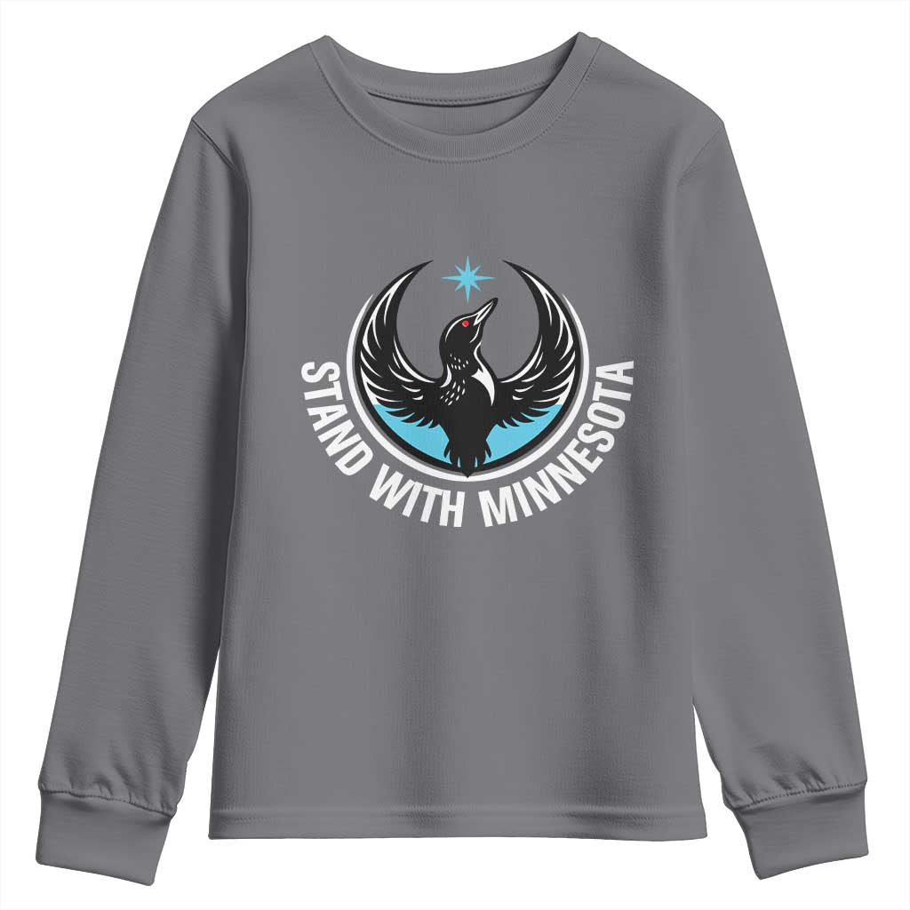 Minnesota Strong Youth Sweatshirt Stand With Minnesota Anti ICE Immigration Rights Protest