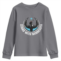 Minnesota Strong Youth Sweatshirt Stand With Minnesota Anti ICE Immigration Rights Protest