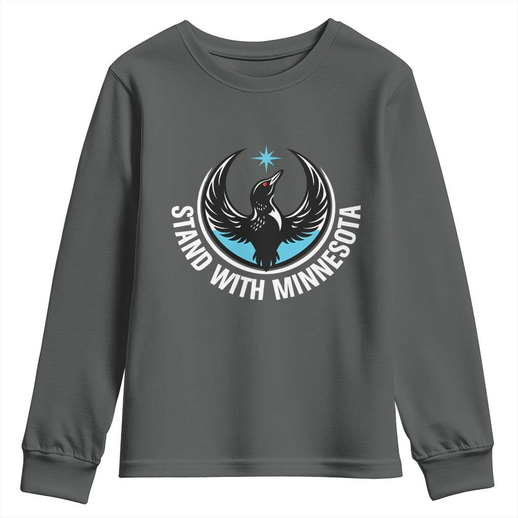 Minnesota Strong Youth Sweatshirt Stand With Minnesota Anti ICE Immigration Rights Protest