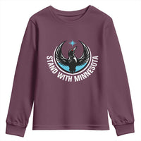 Minnesota Strong Youth Sweatshirt Stand With Minnesota Anti ICE Immigration Rights Protest