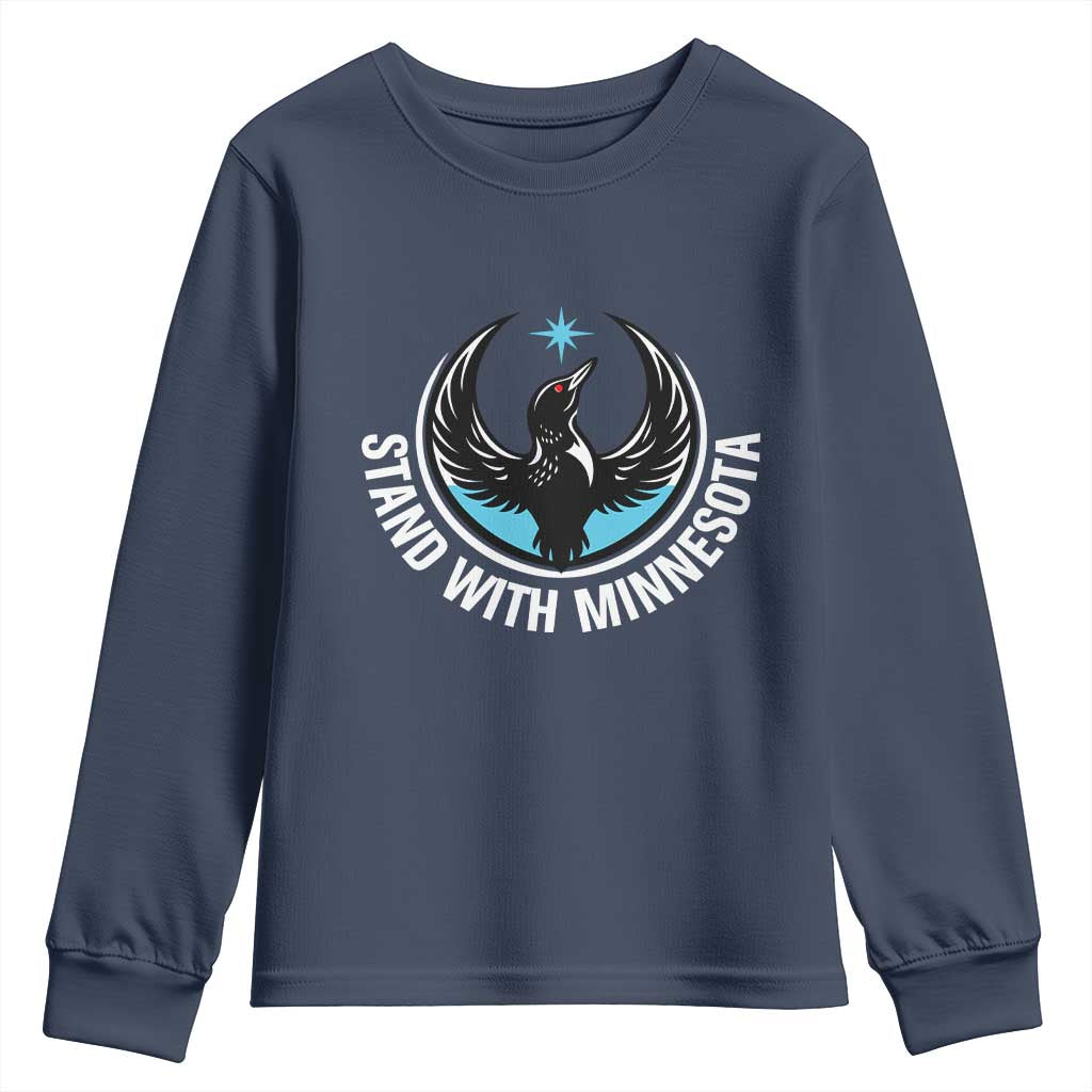 Minnesota Strong Youth Sweatshirt Stand With Minnesota Anti ICE Immigration Rights Protest