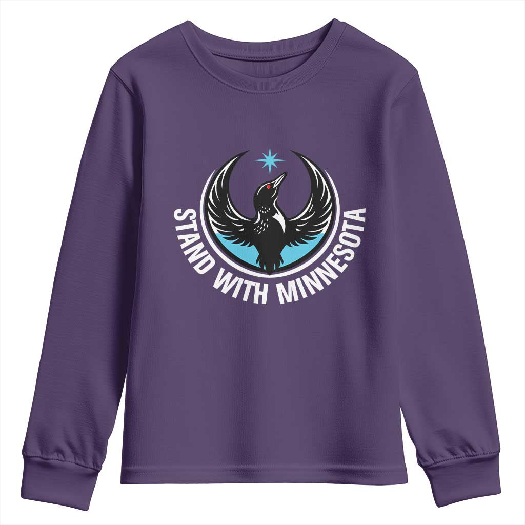 Minnesota Strong Youth Sweatshirt Stand With Minnesota Anti ICE Immigration Rights Protest