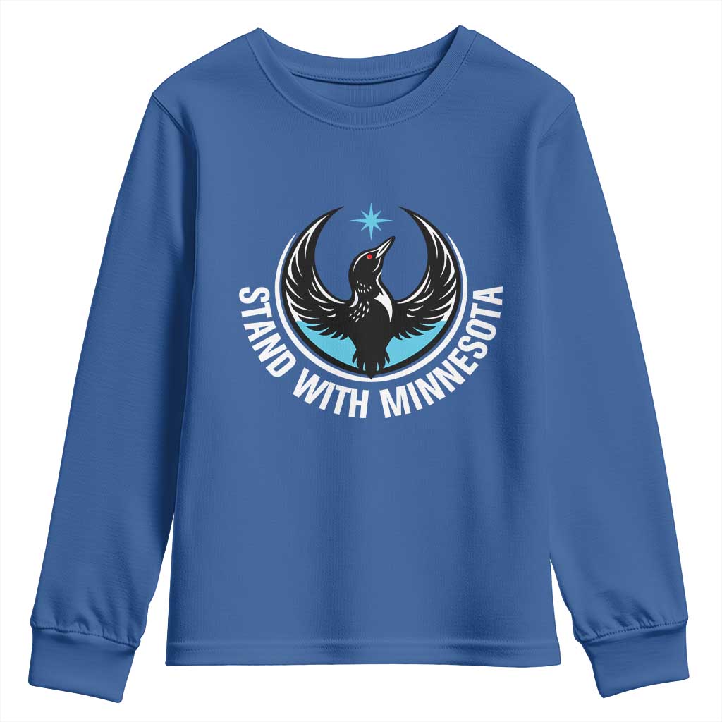 Minnesota Strong Youth Sweatshirt Stand With Minnesota Anti ICE Immigration Rights Protest