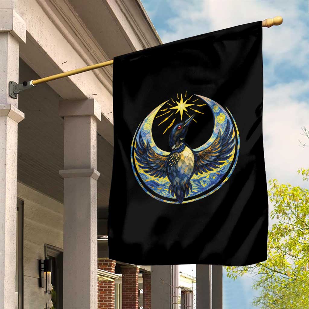 Minnesota Strong Garden Flag Minneapolis Loon Starry Night Van Gogh