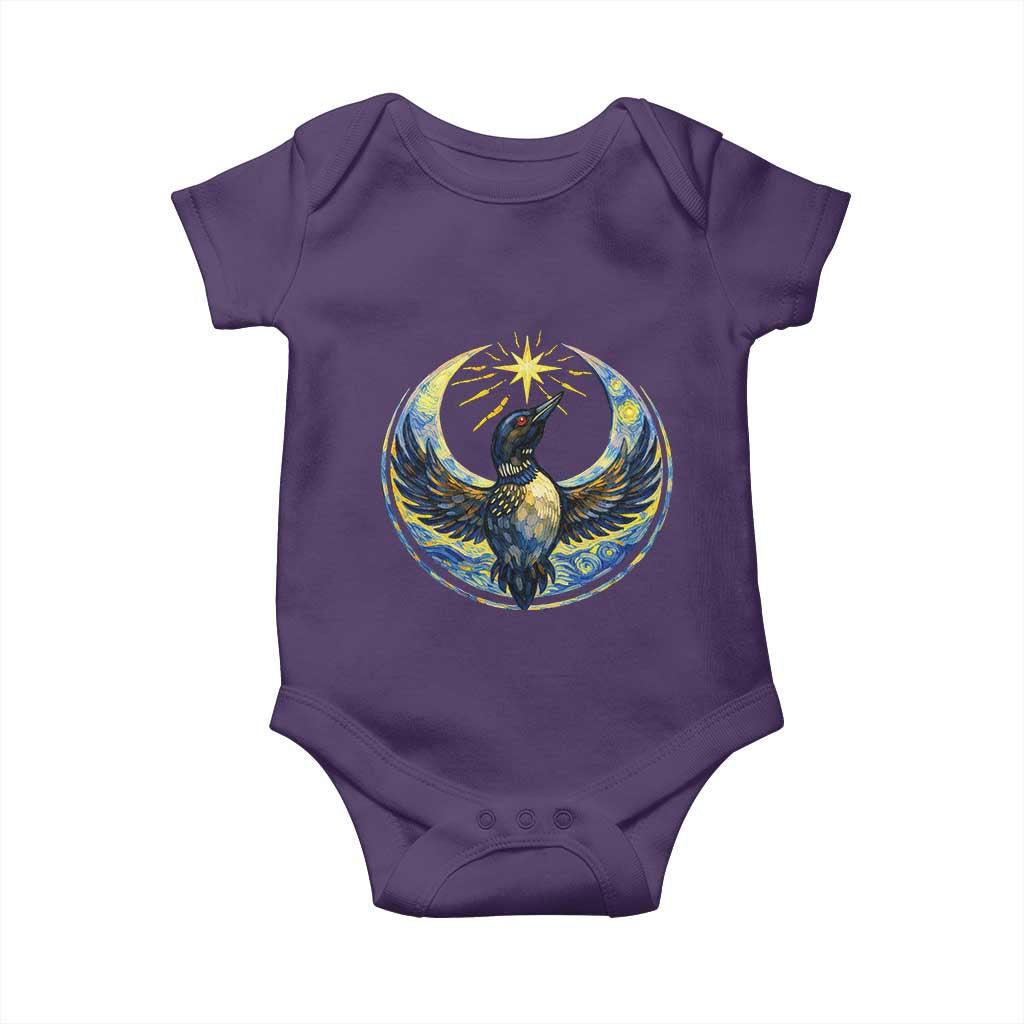 Minnesota Strong Baby Onesie Minneapolis Loon Starry Night Van Gogh