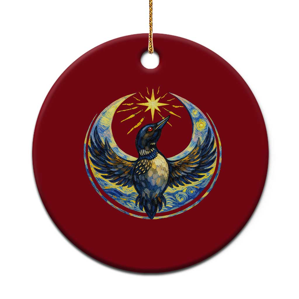 Minnesota Strong Ceramic Ornament Minneapolis Loon Starry Night Van Gogh