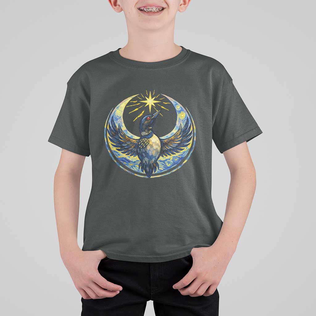 Minnesota Strong T Shirt For Kid Minneapolis Loon Starry Night Van Gogh