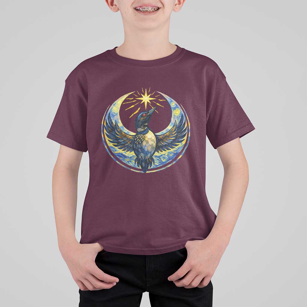 Minnesota Strong T Shirt For Kid Minneapolis Loon Starry Night Van Gogh