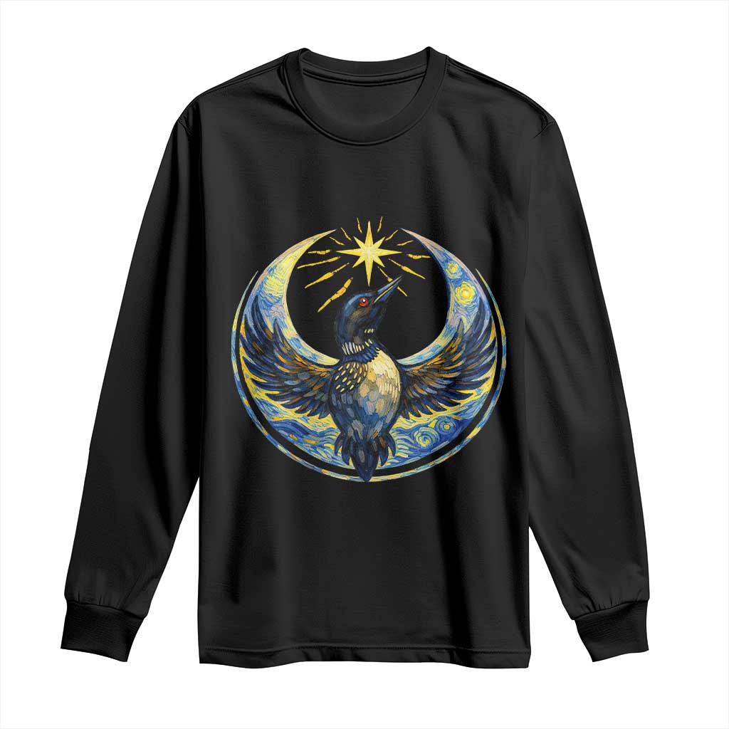Minnesota Strong Long Sleeve Shirt Minneapolis Loon Starry Night Van Gogh