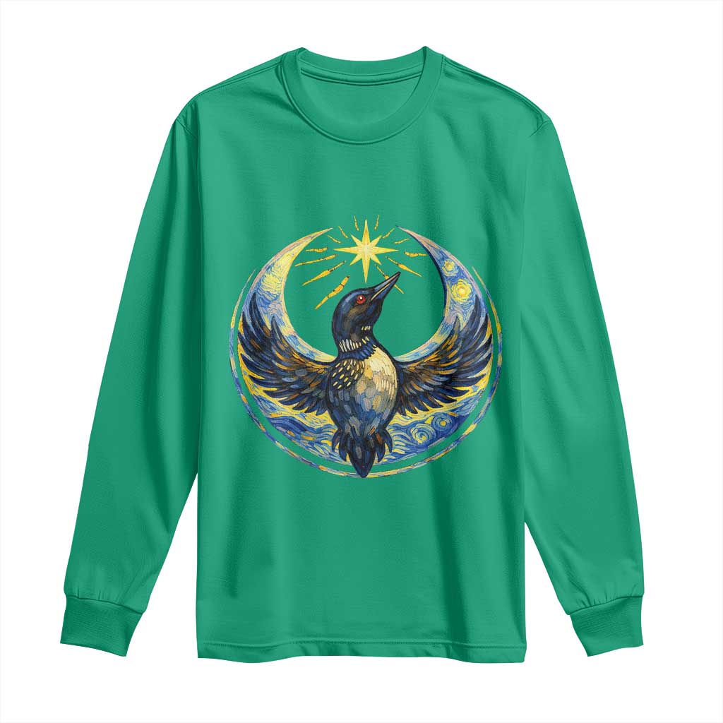 Minnesota Strong Long Sleeve Shirt Minneapolis Loon Starry Night Van Gogh