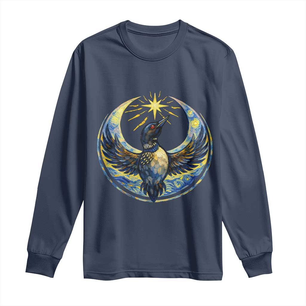 Minnesota Strong Long Sleeve Shirt Minneapolis Loon Starry Night Van Gogh